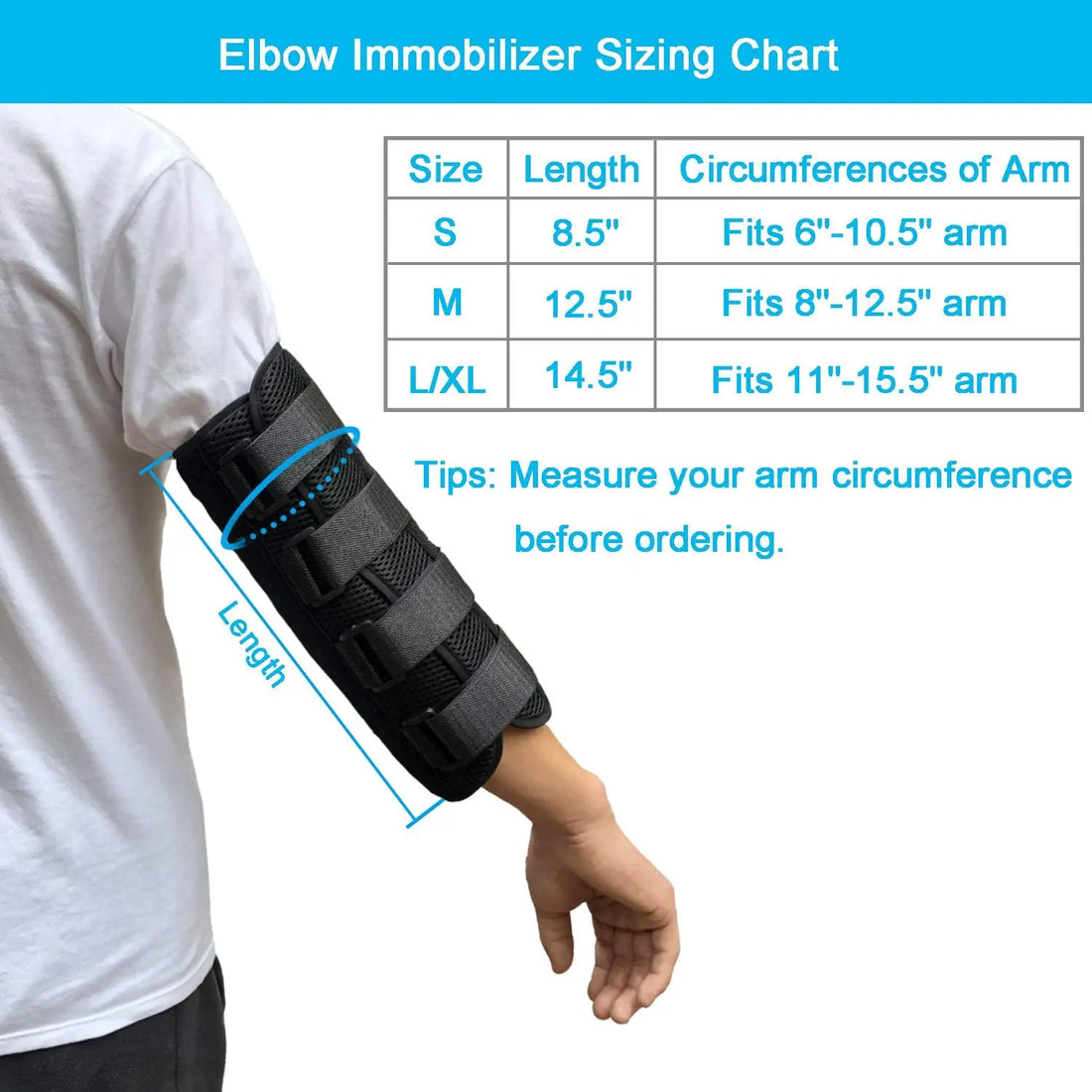 Adjustable Elbow Brace Night Splint