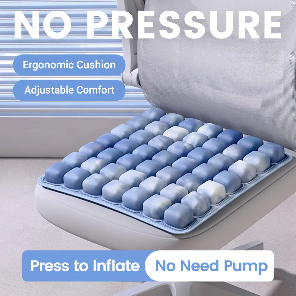 Adjustable Inflatable Chair Cushion for Office or Car