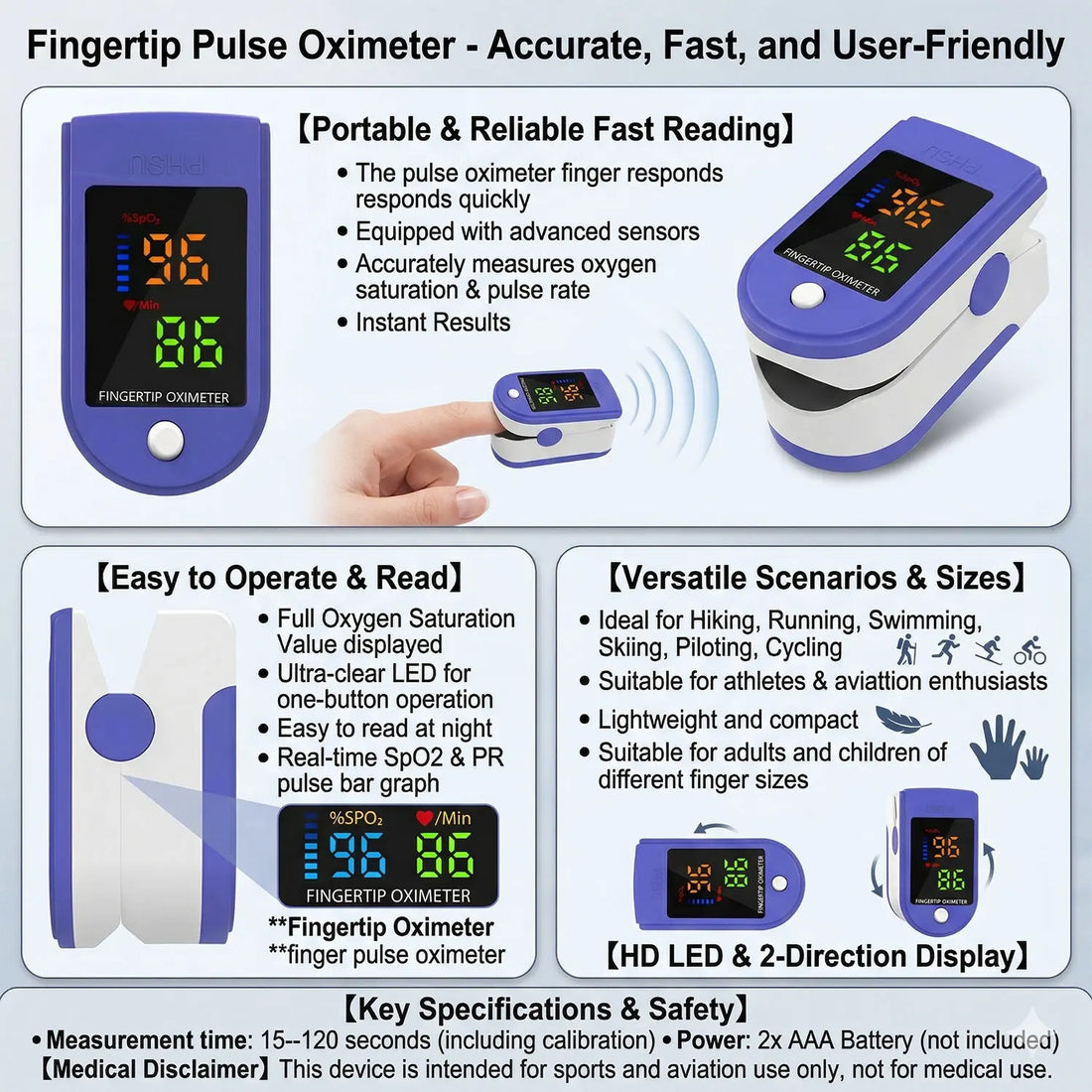 Electronic Oral and Armpit Thermometer