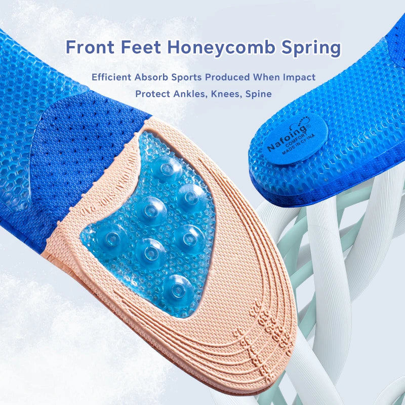 Shock-Absorbing Arch Support Insoles for Shoes