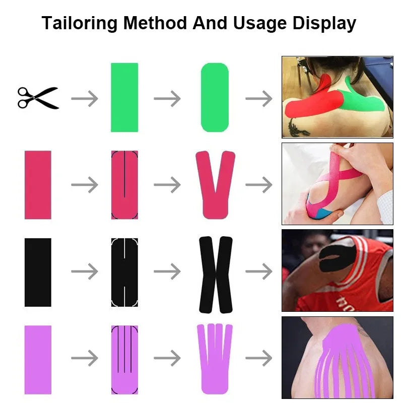5 m Cotton Kinesiology Tape for Sports and Daily Use
