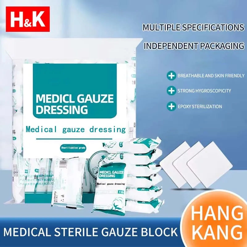 Sterile Cotton Gauze Pads for Wound Care