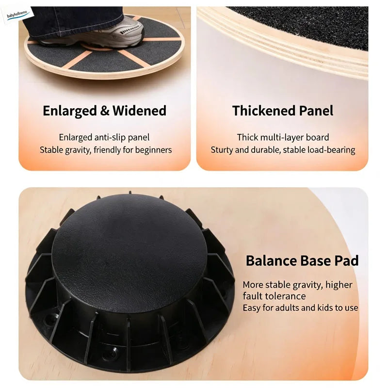Round Non-Slip Wobble Balance Board, 39.5 cm