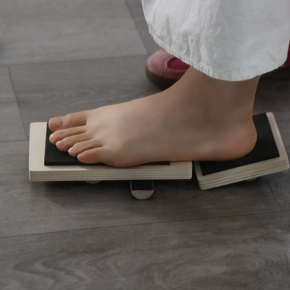 Wooden Ankle Balance Board for Single-Foot Training