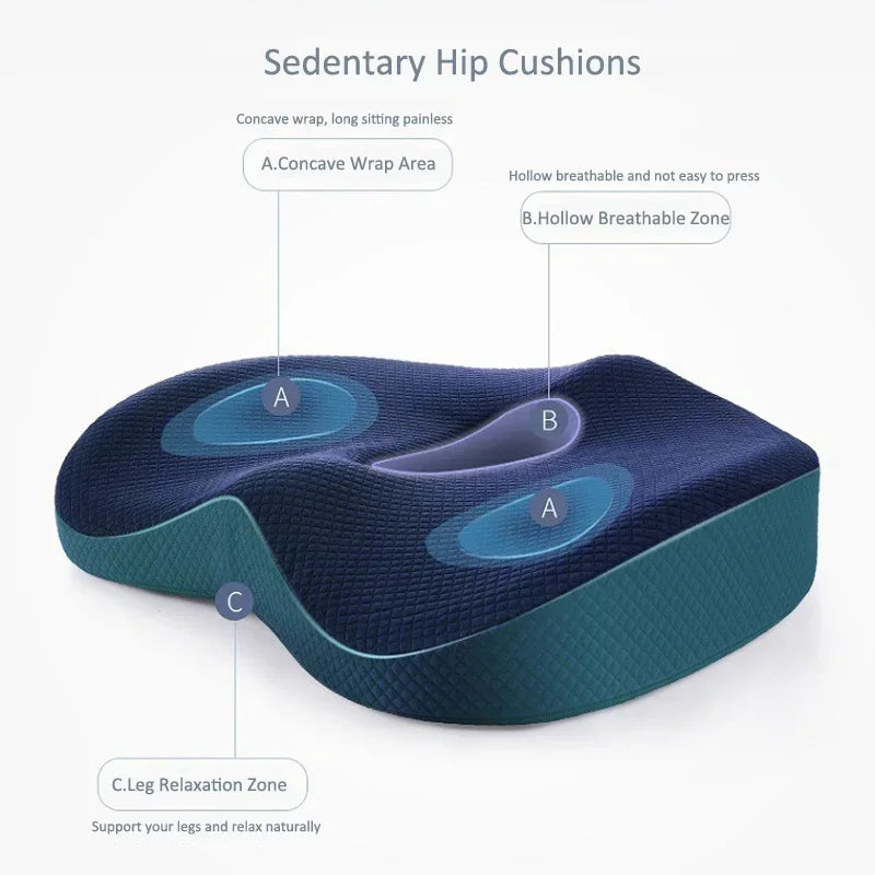 Memory Foam Waist and Back Support Cushion Set