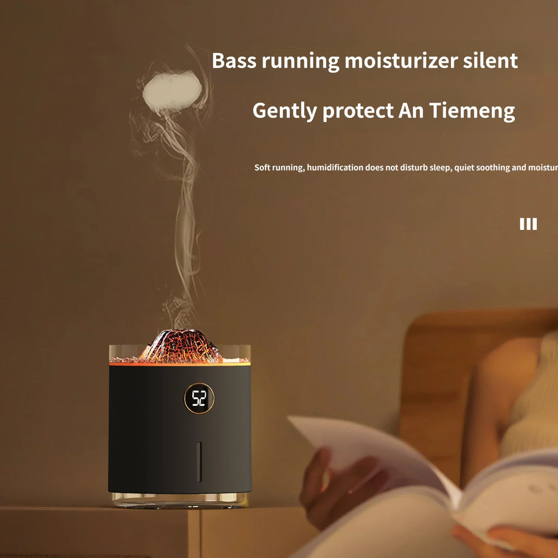 Flame-Style Mist Humidifier and Aroma Diffuser