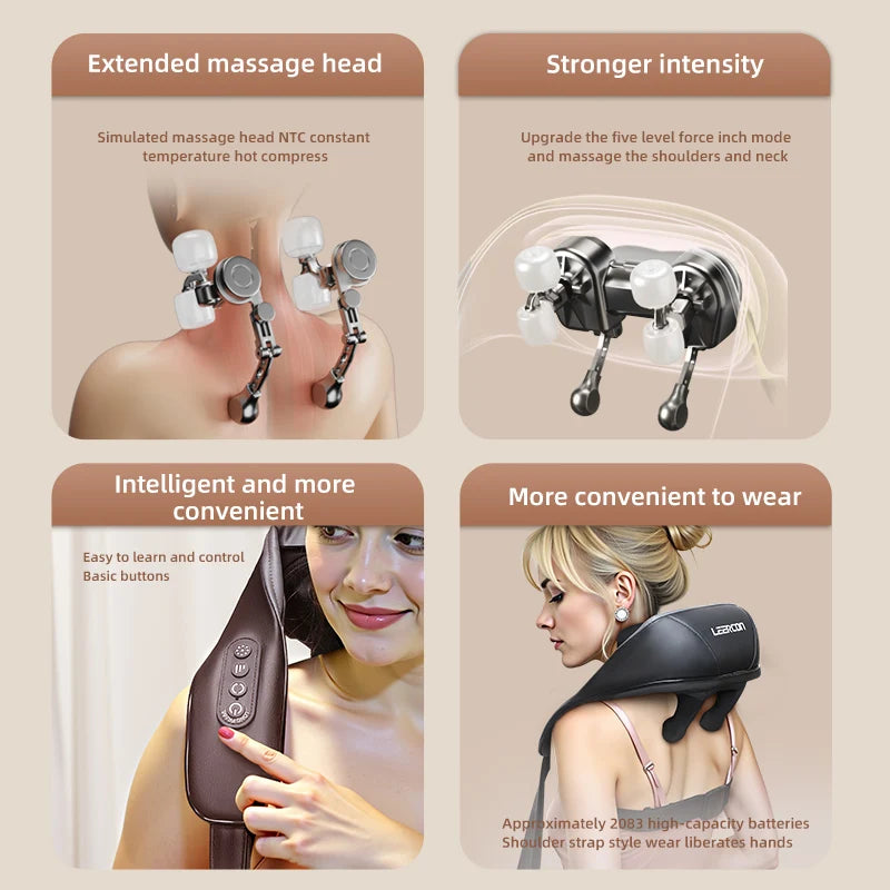Neck and Shoulder Massager with Heat