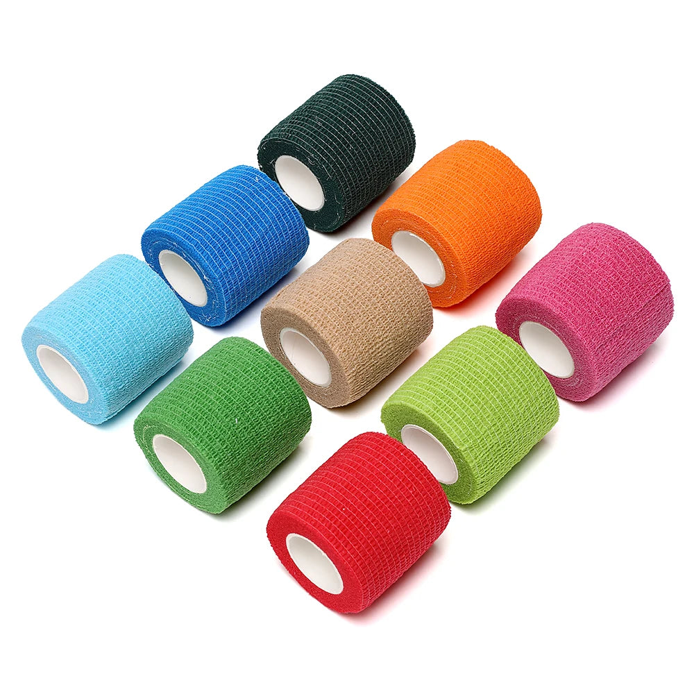 4.8m Elastic Self-Adhesive Sports Bandage, 18 Colors