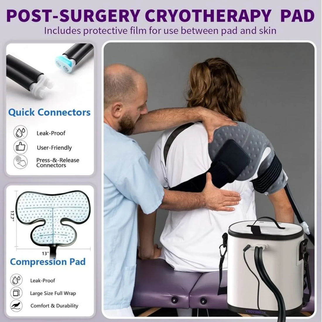Portable Ice Water Cooling Compression System