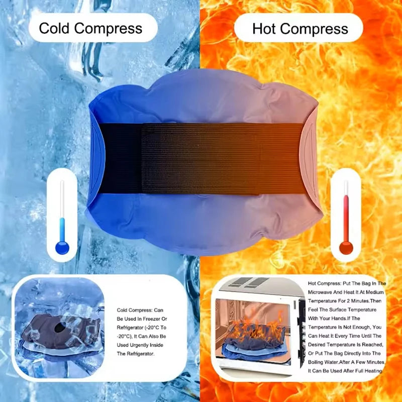 Reusable Knee Ice Pack Wrap for Cold Therapy