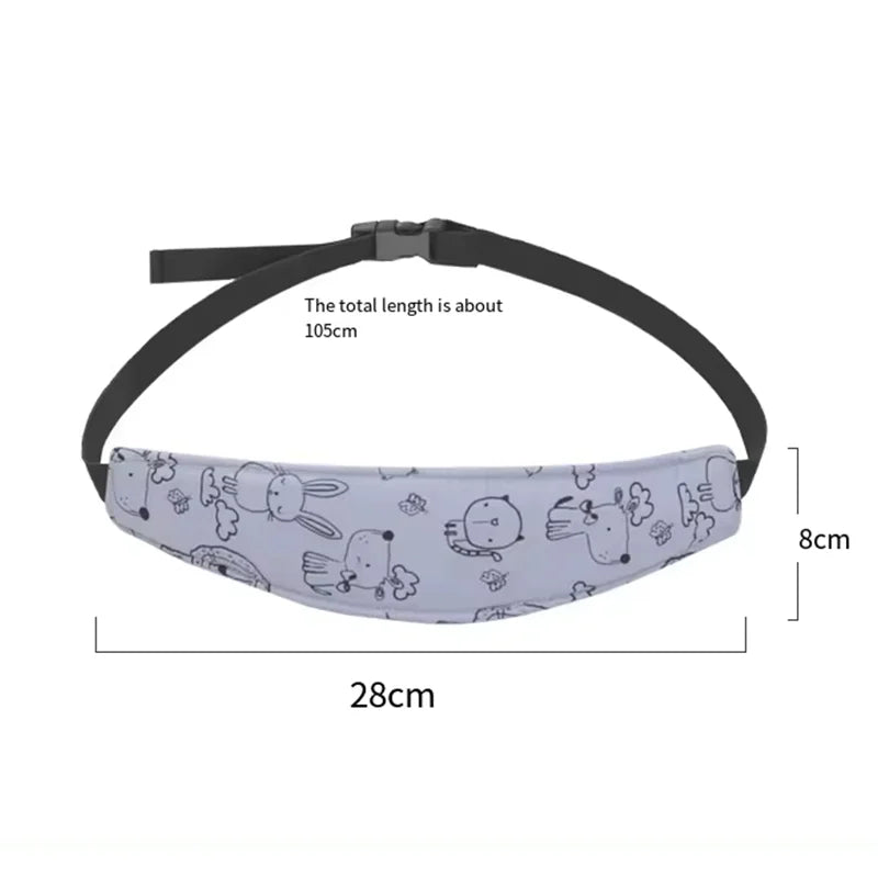 Baby Car Seat Head Support Strap and Pillow