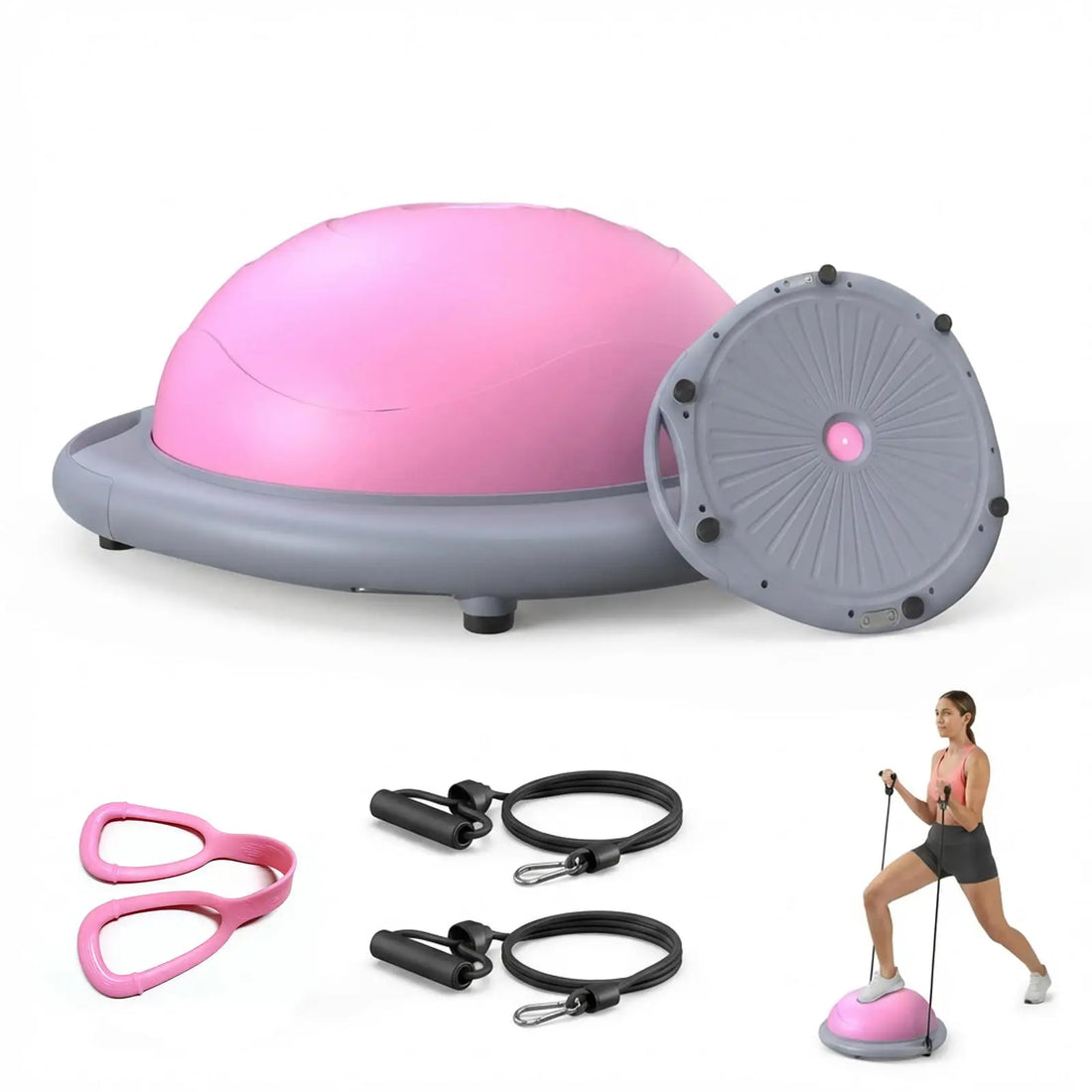 26-Inch Inflatable Half Balance Ball with Pump