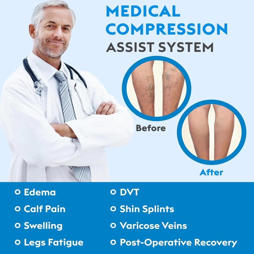 20–30 mmHg Open-Toe Calf Compression Stocking