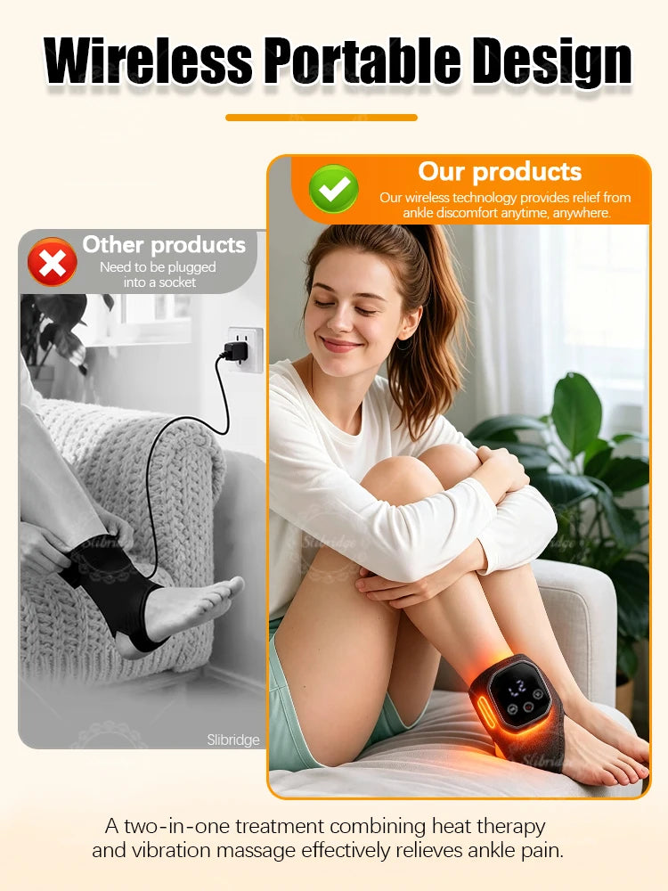 Portable Heated Ankle Massager with Vibration