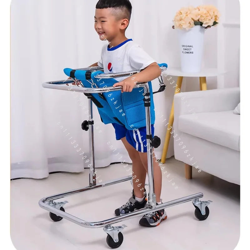 Pink 4-Wheel Rollator Walker for Children