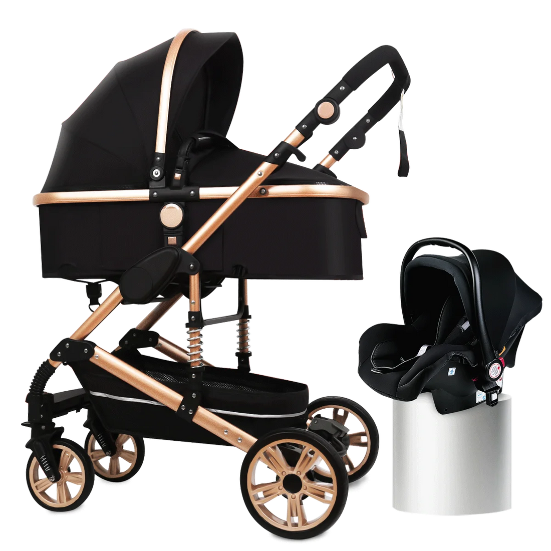 Foldable 3-in-1 Baby Stroller