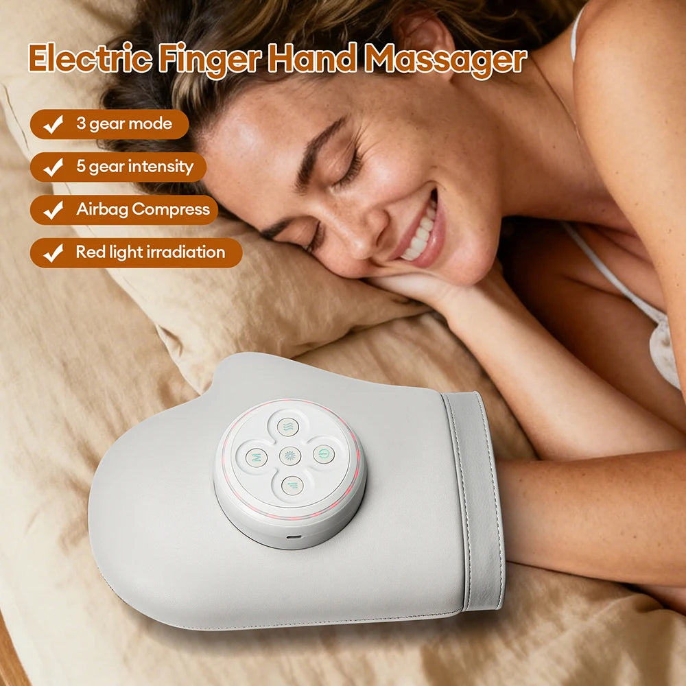 Hand Massager Glove with Air-Pressure Kneading