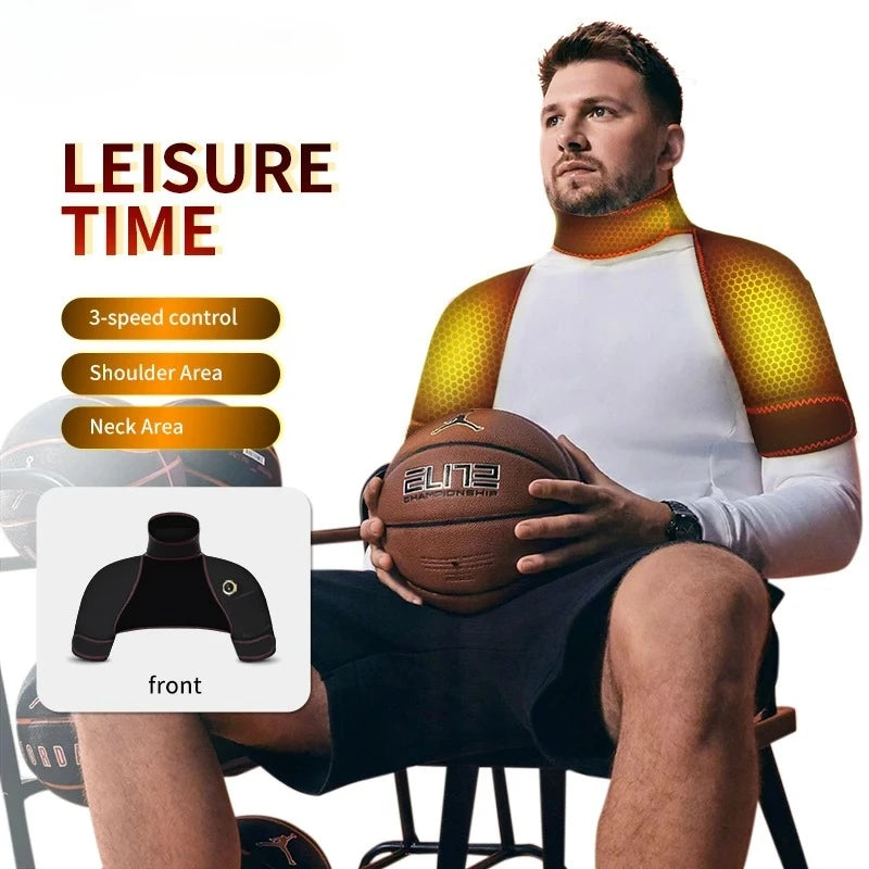 Electric Heating Massager Pad for Neck, Shoulder and Back