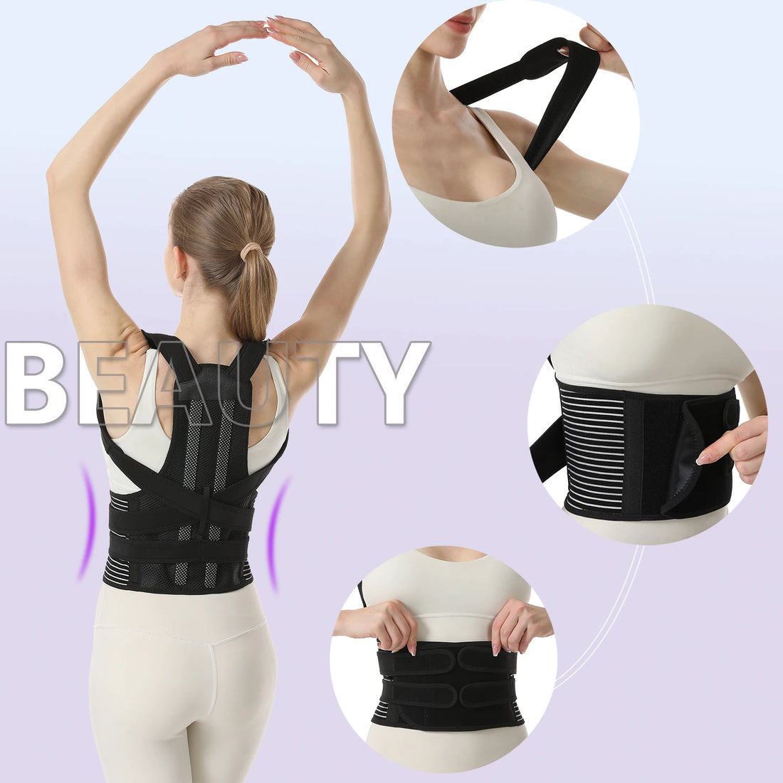 Adjustable Soft-Shell Back Support