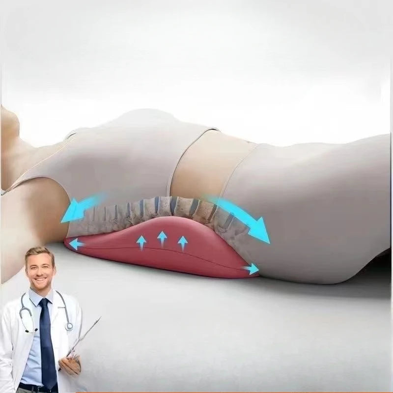 Ergonomic Bed Lumbar Cushion with PE Foam Filling