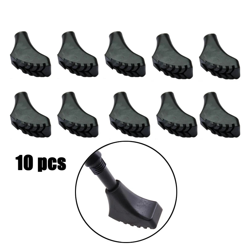 Rubber Hiking Pole Tips, 10-Pack