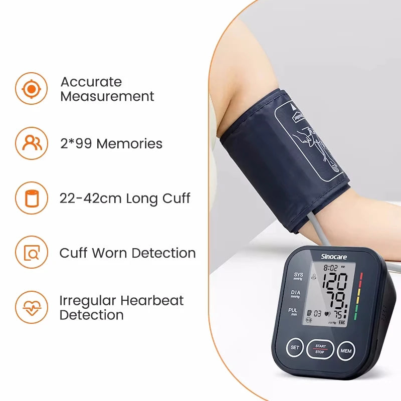 Medwell Digital Upper Arm Blood Pressure Monitor, Automatic