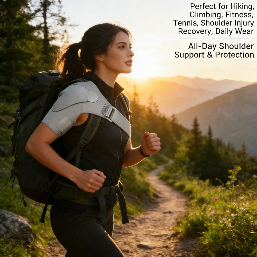Adjustable Shoulder Brace with Compression Support