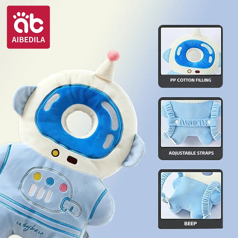 Cartoon Baby Head and Back Cushion