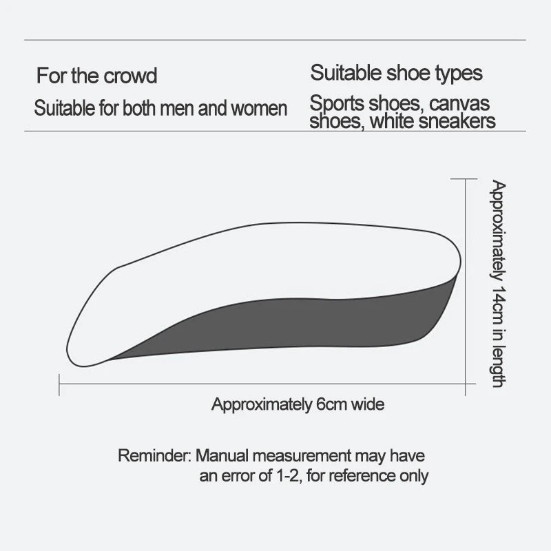 Height-Increasing Insoles with Arch Support