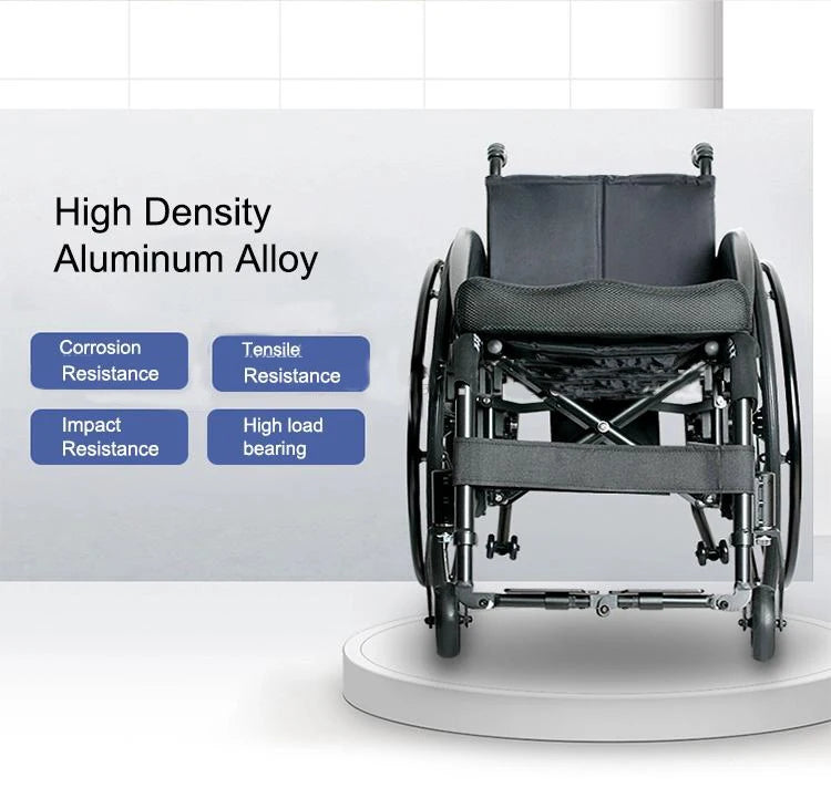 Folding Manual Wheelchair with 130kg Capacity