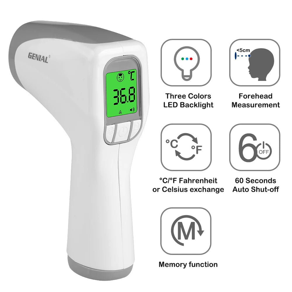 No-Contact Infrared Forehead Thermometer