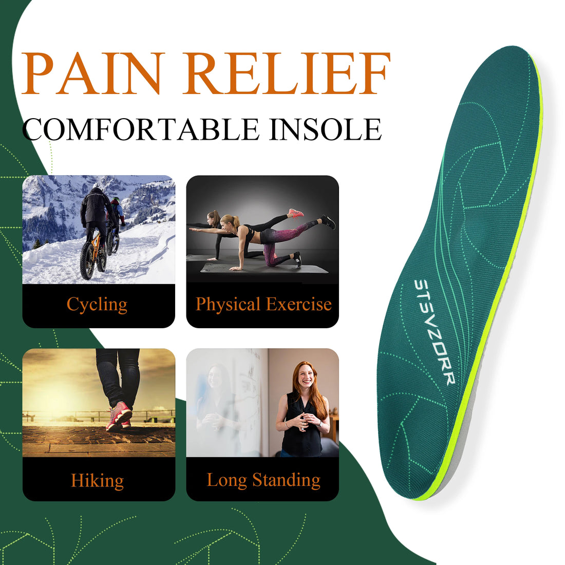 Arch Support Orthotic Insoles for Shoes