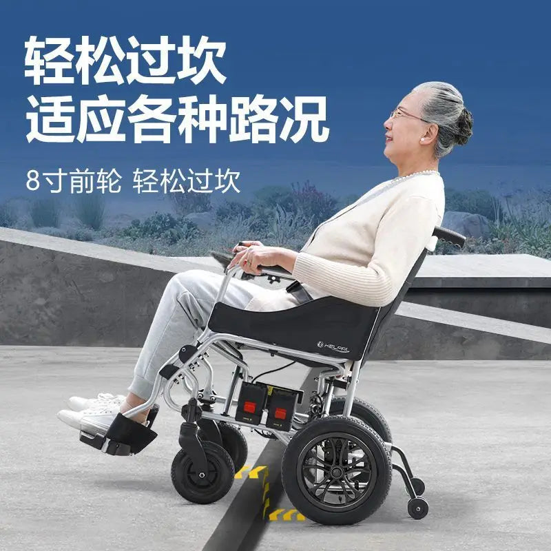 Foldable Ultralight 4-Wheel Electric Wheelchair for Seniors