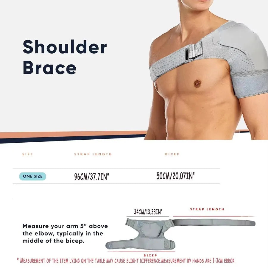 Adjustable Shoulder Brace with Compression Support