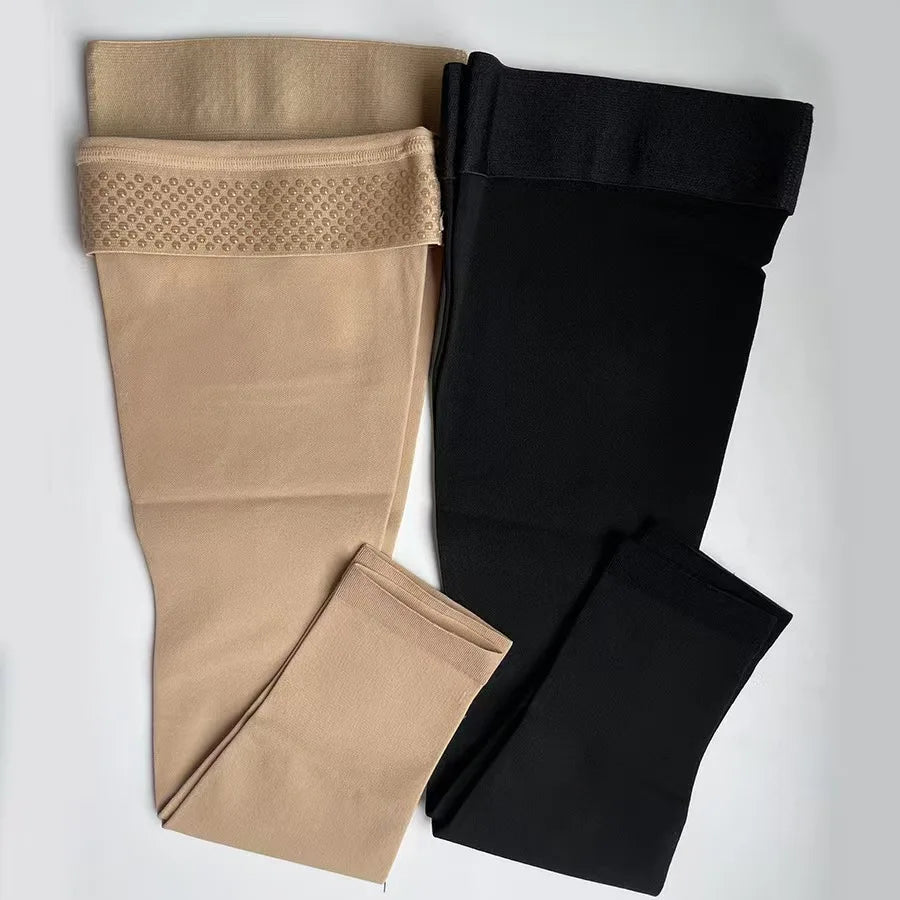 Footless Thigh-High Compression Stockings