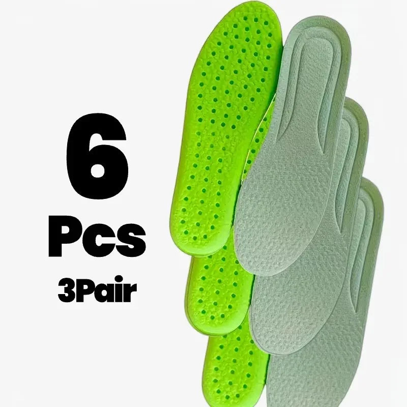 Cushioned Replacement Insoles with Arch Support