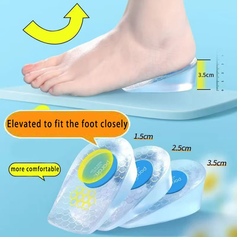 Gel Height-Increasing Insoles for Shoes