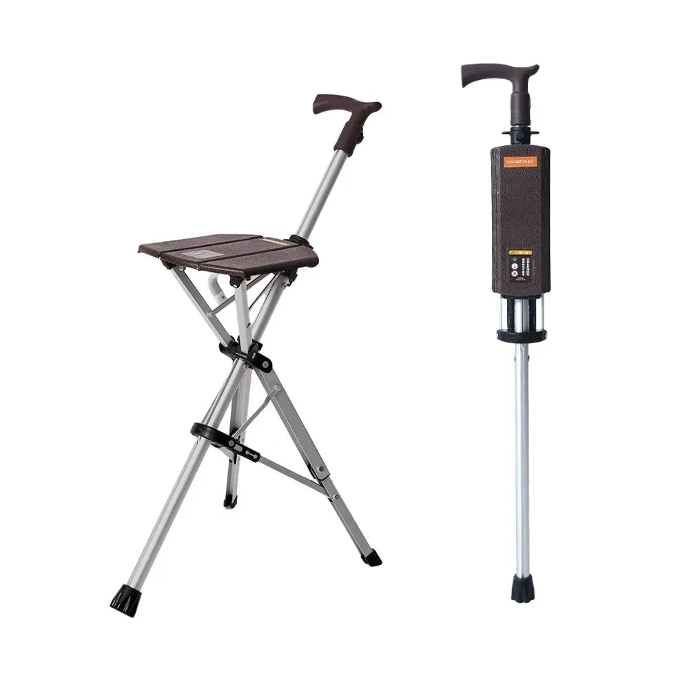 Folding Walking Stick with Seat
