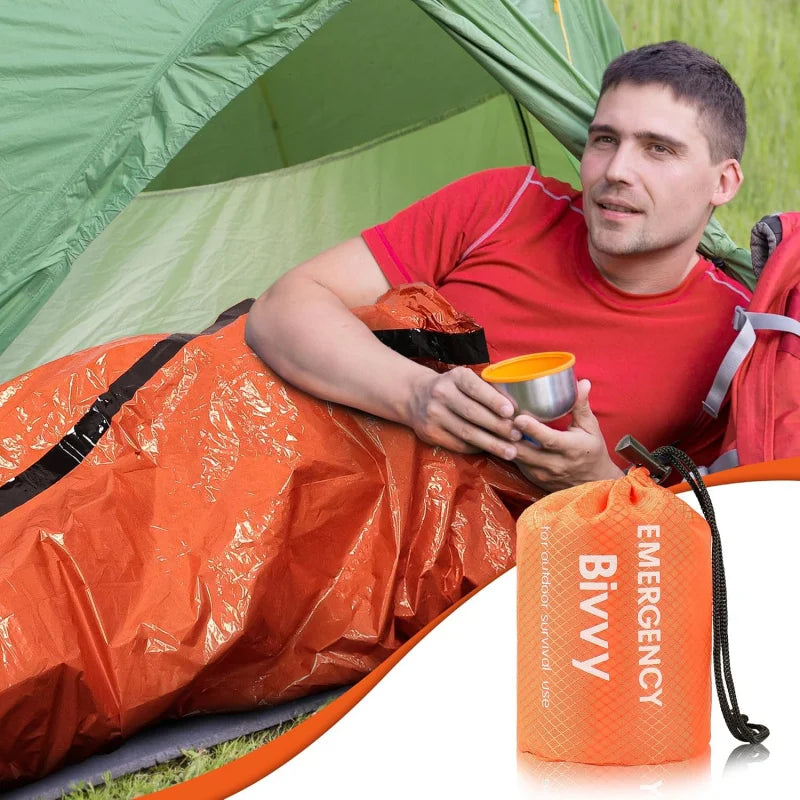 Compact Emergency Sleeping Bag for Camping & Hiking