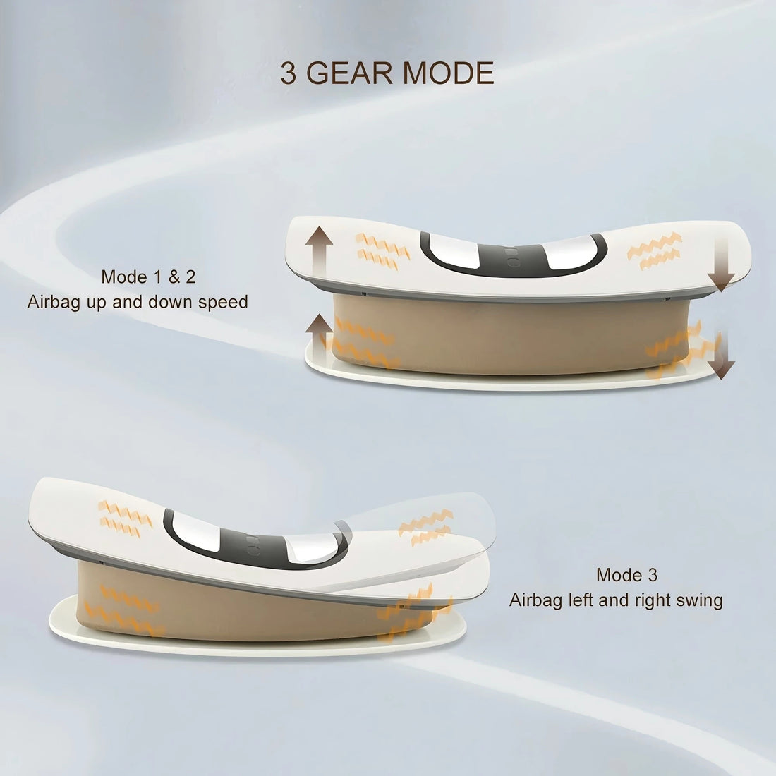 Lumbar Support Device with Vibration and Airbag Traction