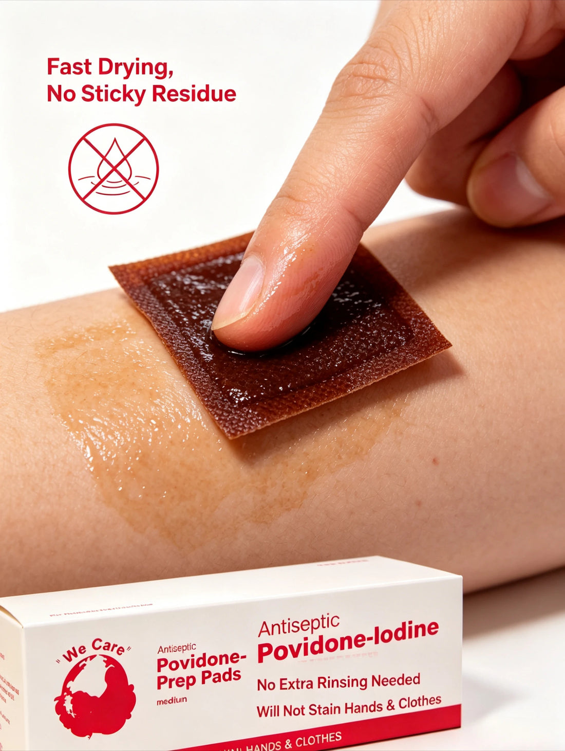 Individually Wrapped Povidone-Iodine Wipes