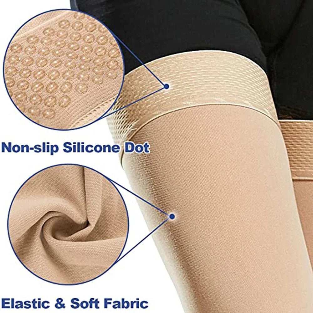 Footless Thigh-High Compression Stockings