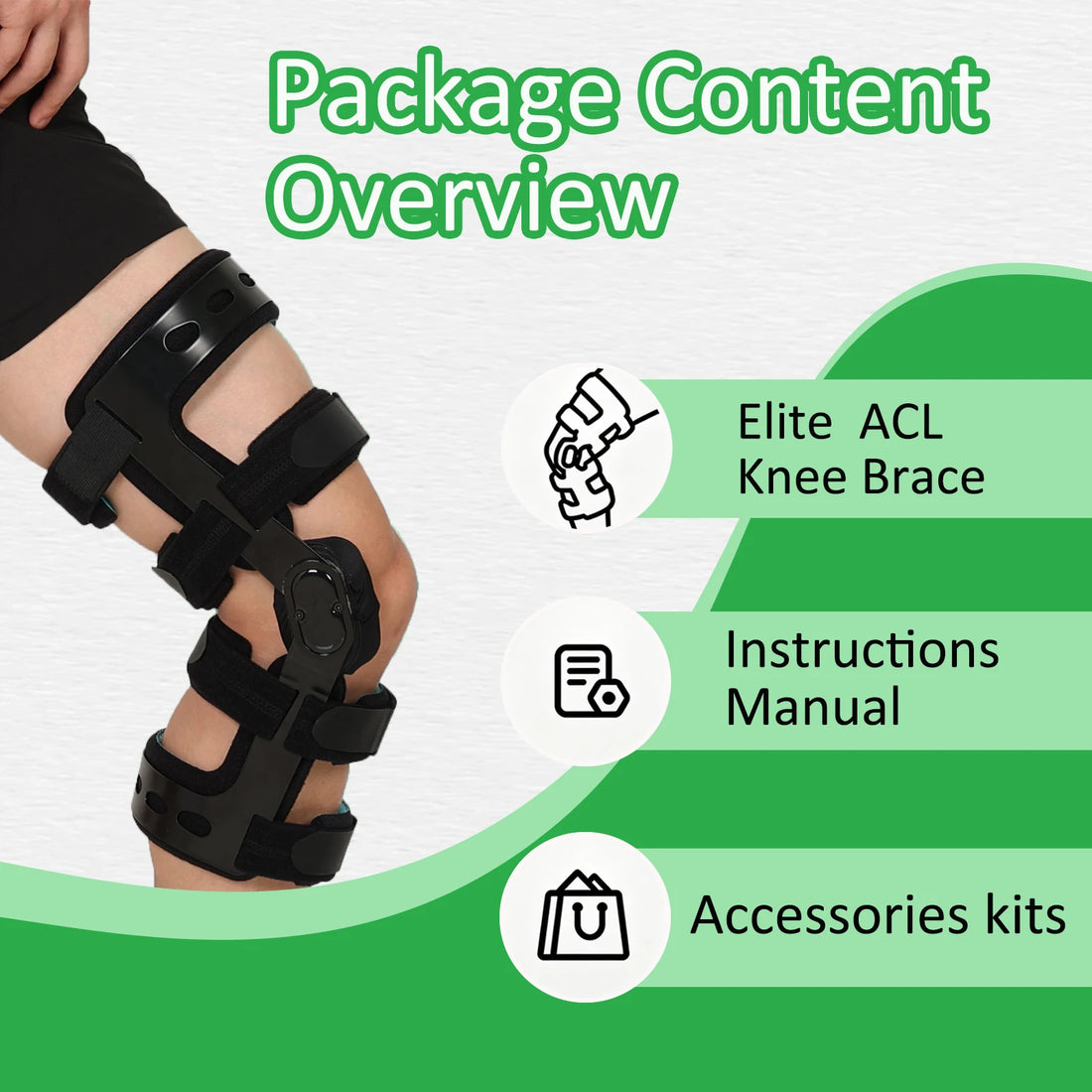 Dual-Hinge Knee Brace for Ligament Support