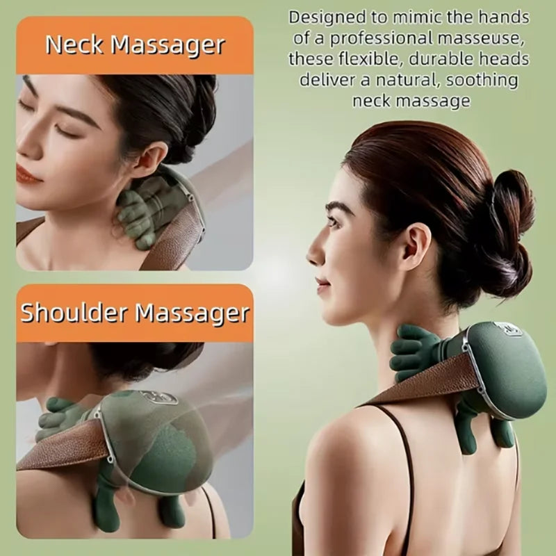 Wireless Heated Neck and Shoulder Massager