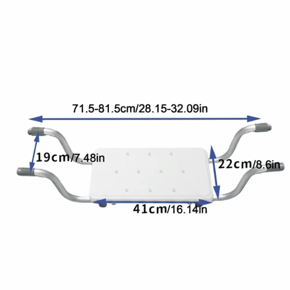 Adjustable Bathtub Seat with Anti-Slip Design
