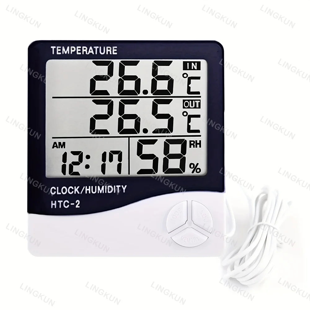 LCD Digital Thermometer and Hygrometer for Indoor Rooms