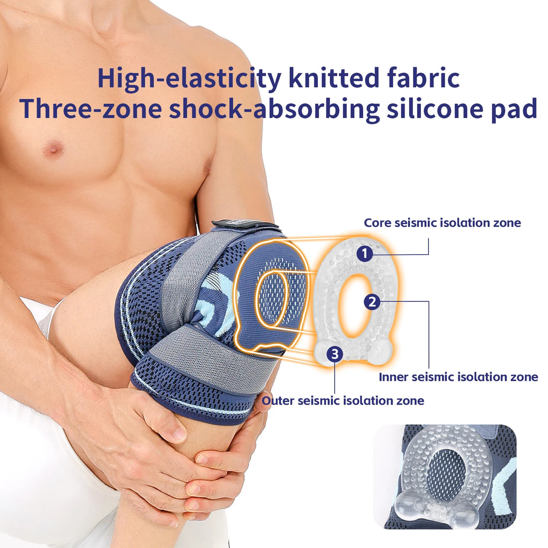 Knee Compression Sleeve Support for Men and Women