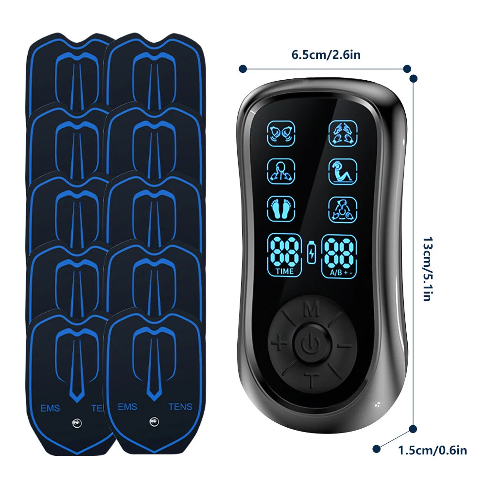Dual-Channel TENS EMS Muscle Stimulator