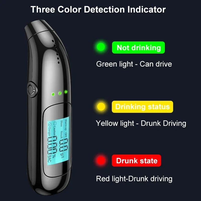 Portable USB-Rechargeable Breathalyzer