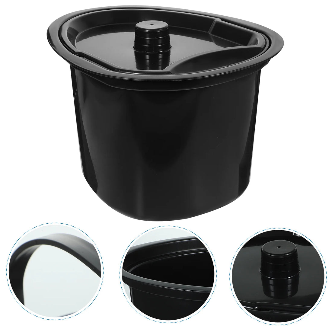 Bedside Chamber Pot with Lid and Handle